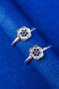 Midnight Blossom Silver 925 Adjustable Trendy Toe Ring For Women