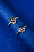 Elegant Square Silver 925 Adjustable Trendy Toe Ring For Women