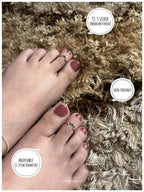 Leafy Vine Silver 925 Adjustable Trendy Toe Ring For Women