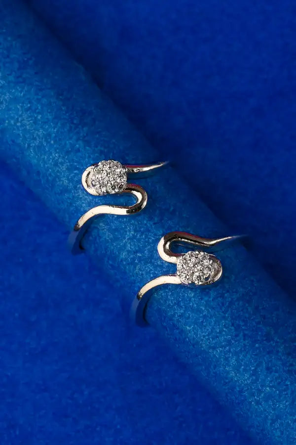 Petite Bloom Silver 925 Adjustable Trendy Toe Ring For Women