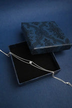 Classic Double Chain 925 Silver Single Anklet for Girls
