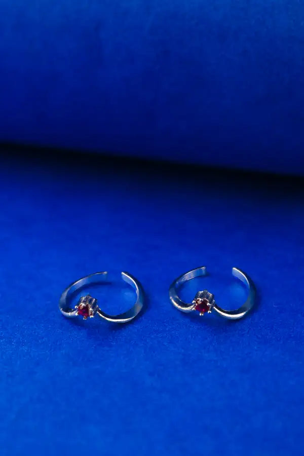 Scarlet Split Silver 925 Adjustable Trendy Toe Ring For Women
