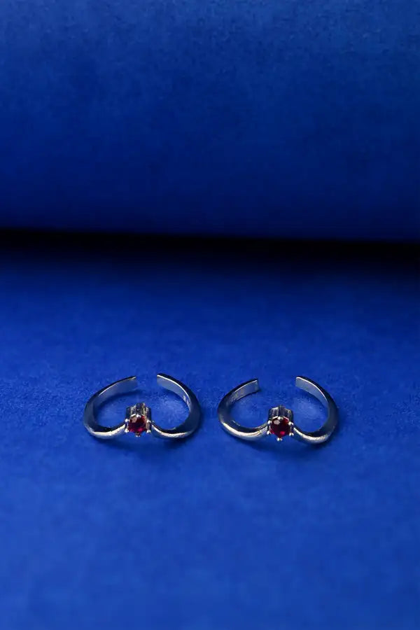 Scarlet Split Silver 925 Adjustable Trendy Toe Ring For Women